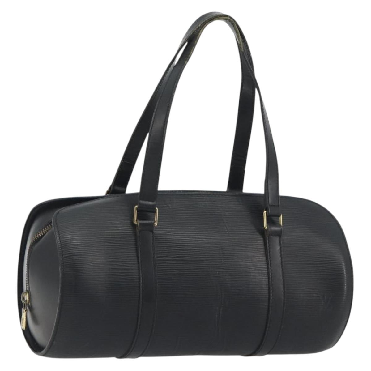 LOUIS VUITTON Epi Soufflot Hand Bag Black M52222 LV Auth 194686