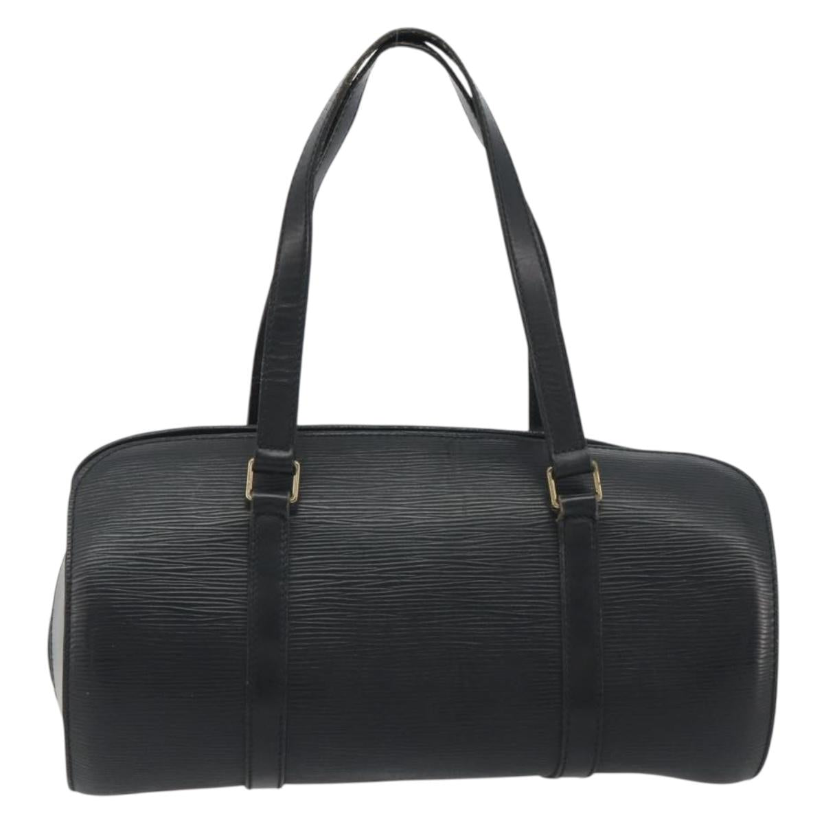 LOUIS VUITTON Epi Soufflot Hand Bag Black M52222 LV Auth 194686