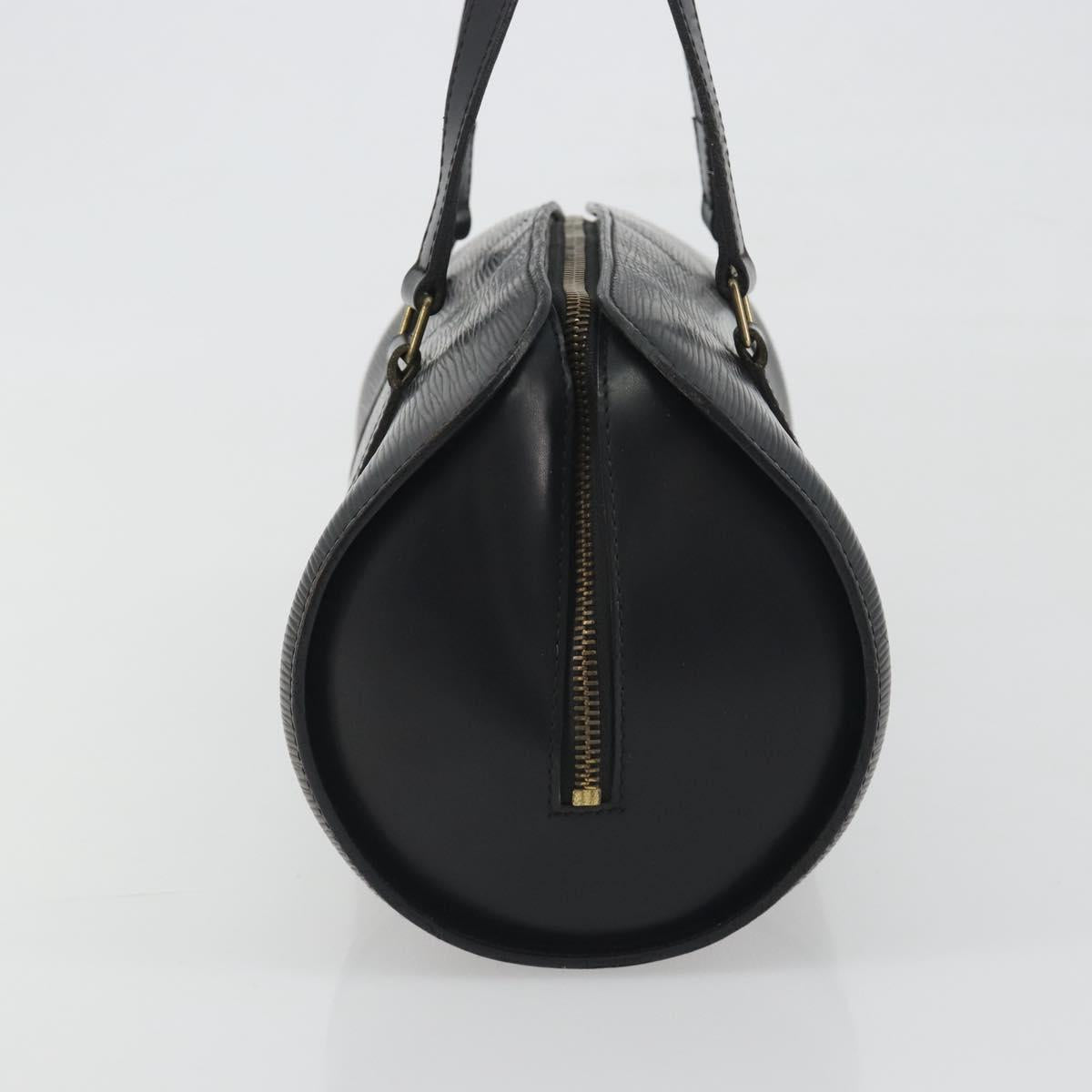 LOUIS VUITTON Epi Soufflot Hand Bag Black M52222 LV Auth 194686