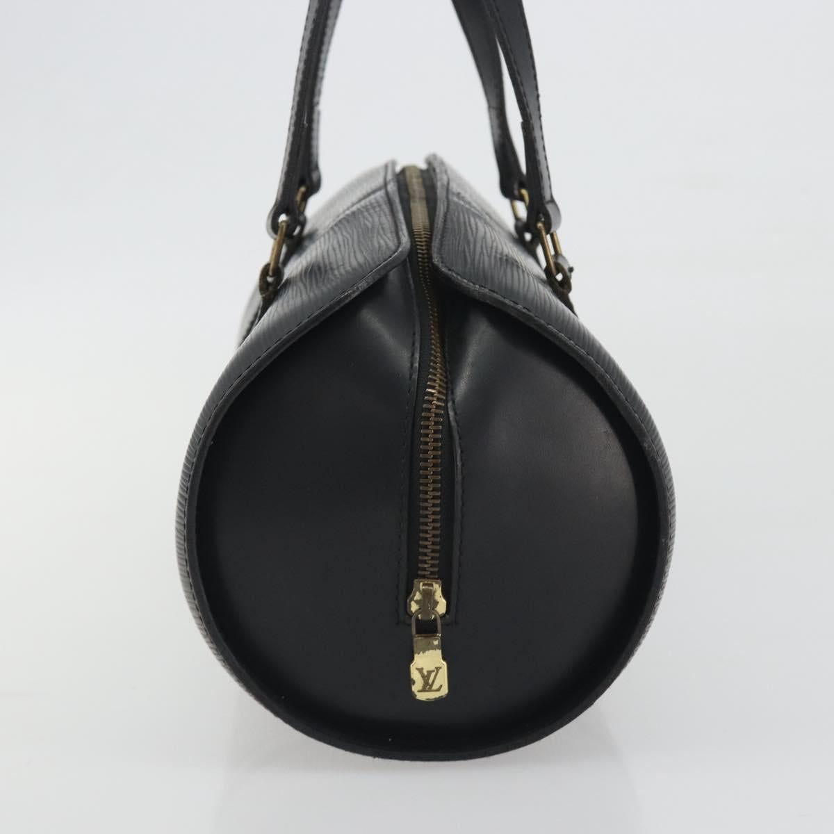 LOUIS VUITTON Epi Soufflot Hand Bag Black M52222 LV Auth 194686