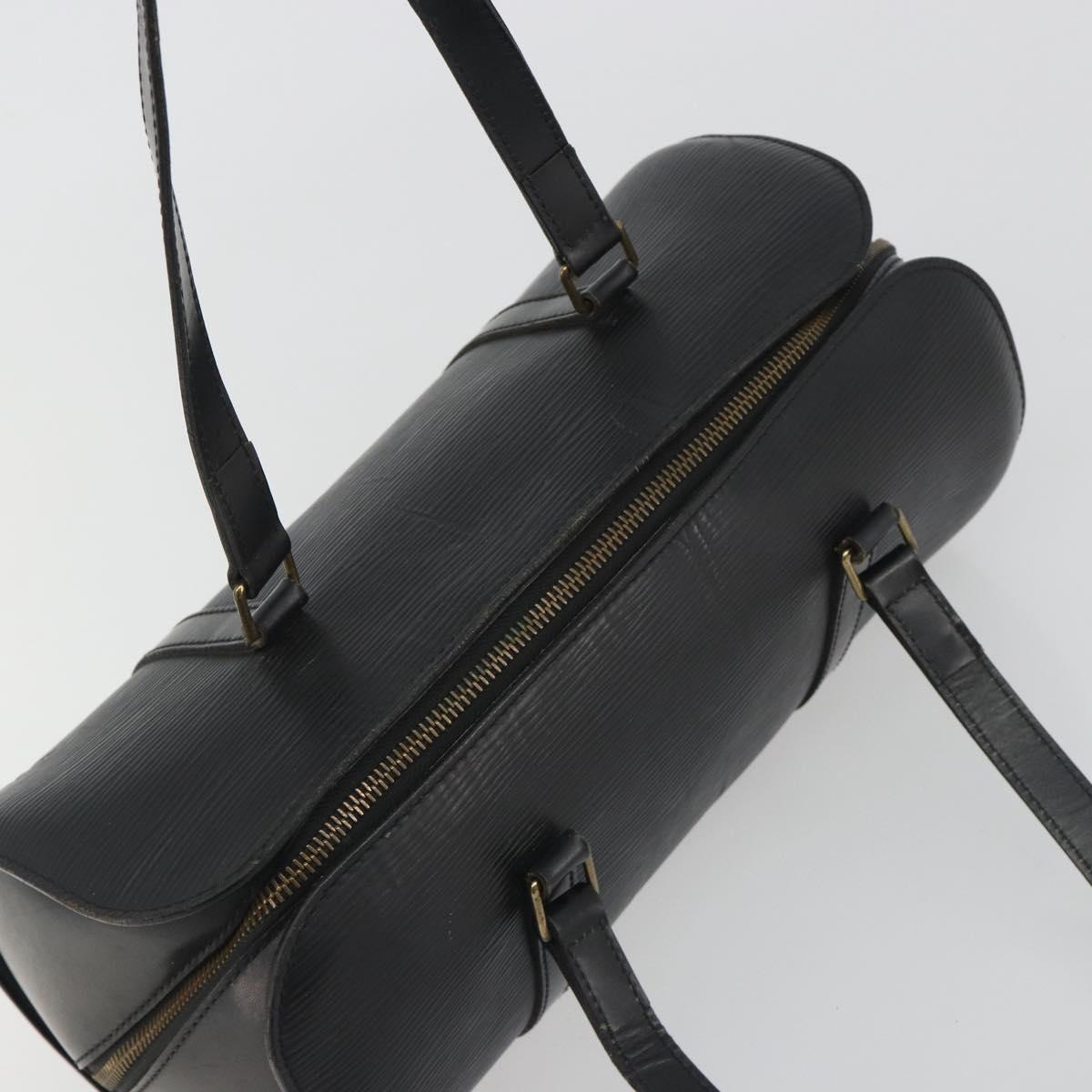 LOUIS VUITTON Epi Soufflot Hand Bag Black M52222 LV Auth 194686