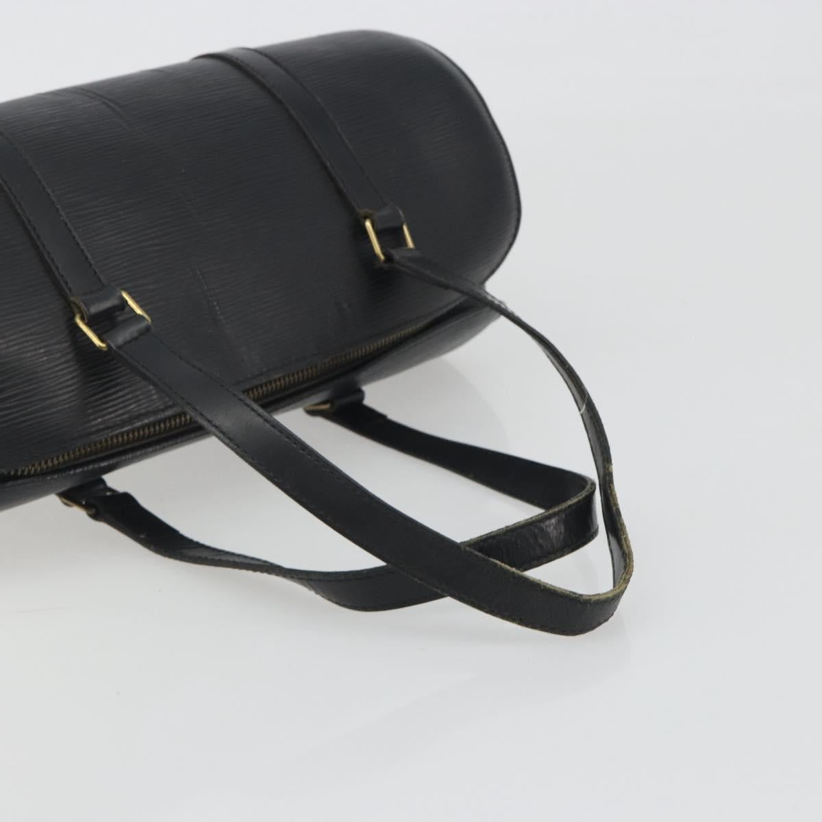 LOUIS VUITTON Epi Soufflot Hand Bag Black M52222 LV Auth 194686