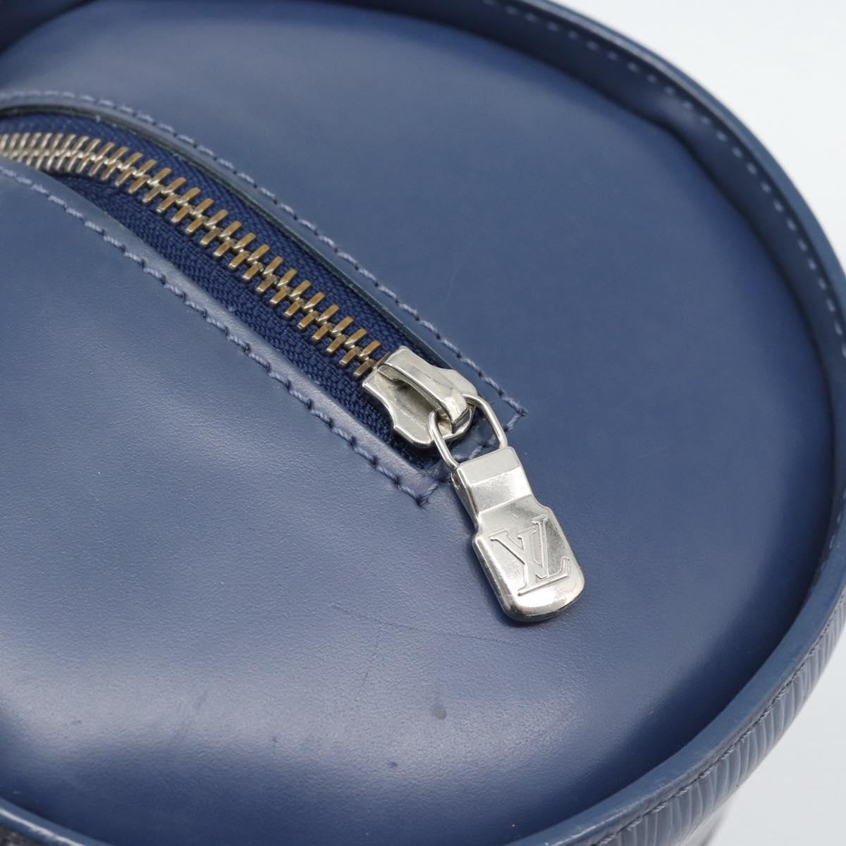 LOUIS VUITTON Epi Soufflot Hand Bag Safir LV Auth 194688