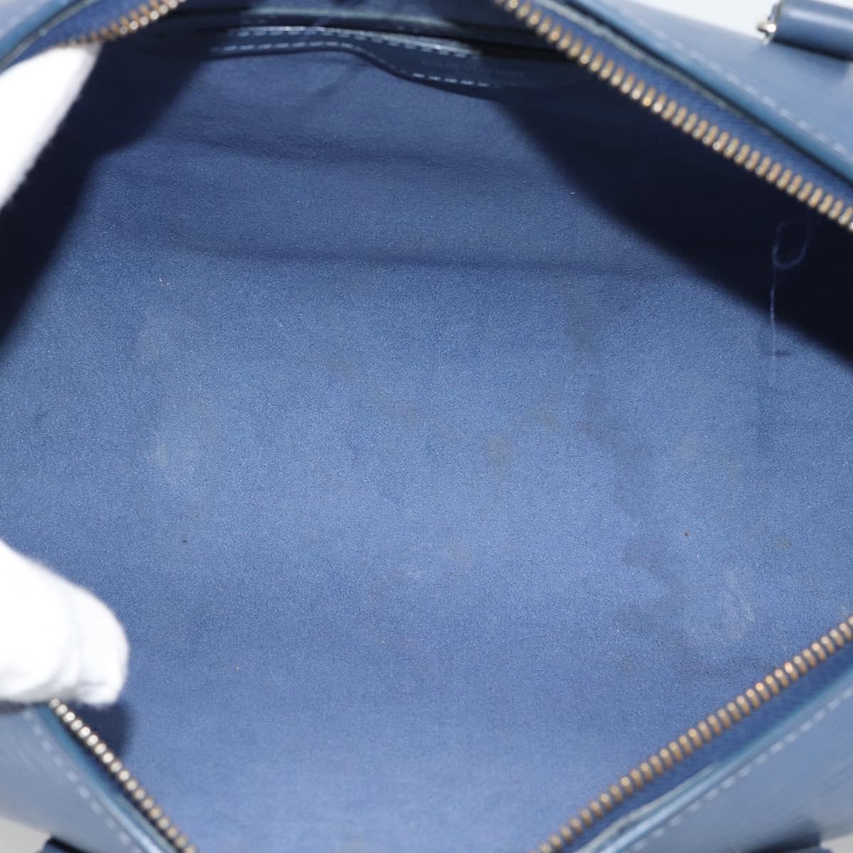 LOUIS VUITTON Epi Soufflot Hand Bag Safir LV Auth 194688