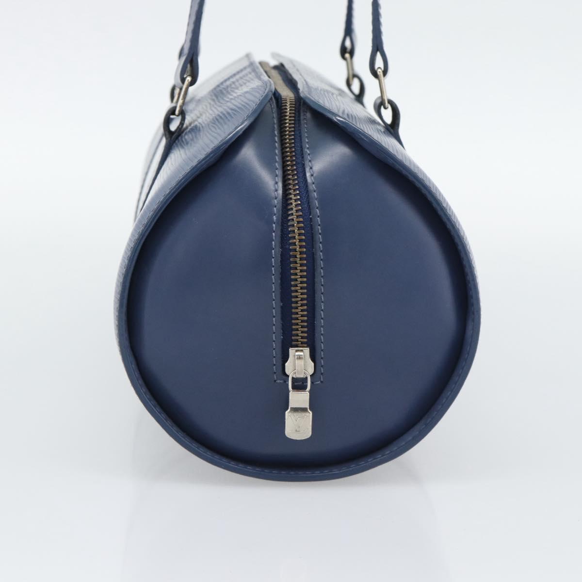 LOUIS VUITTON Epi Soufflot Hand Bag Safir LV Auth 194688