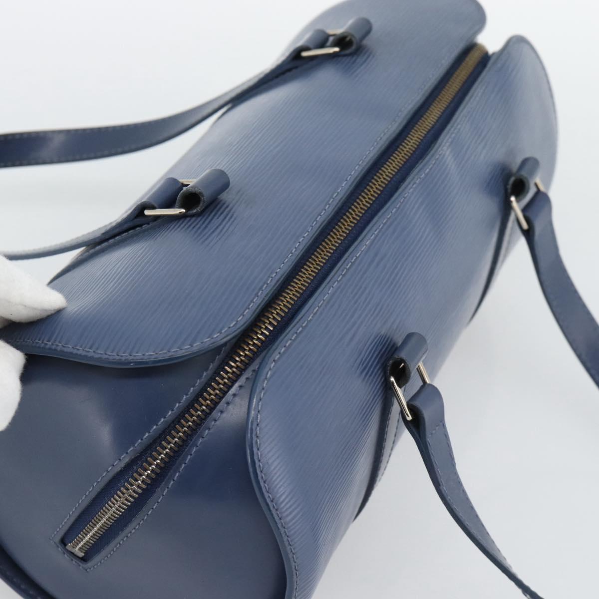 LOUIS VUITTON Epi Soufflot Hand Bag Safir LV Auth 194688