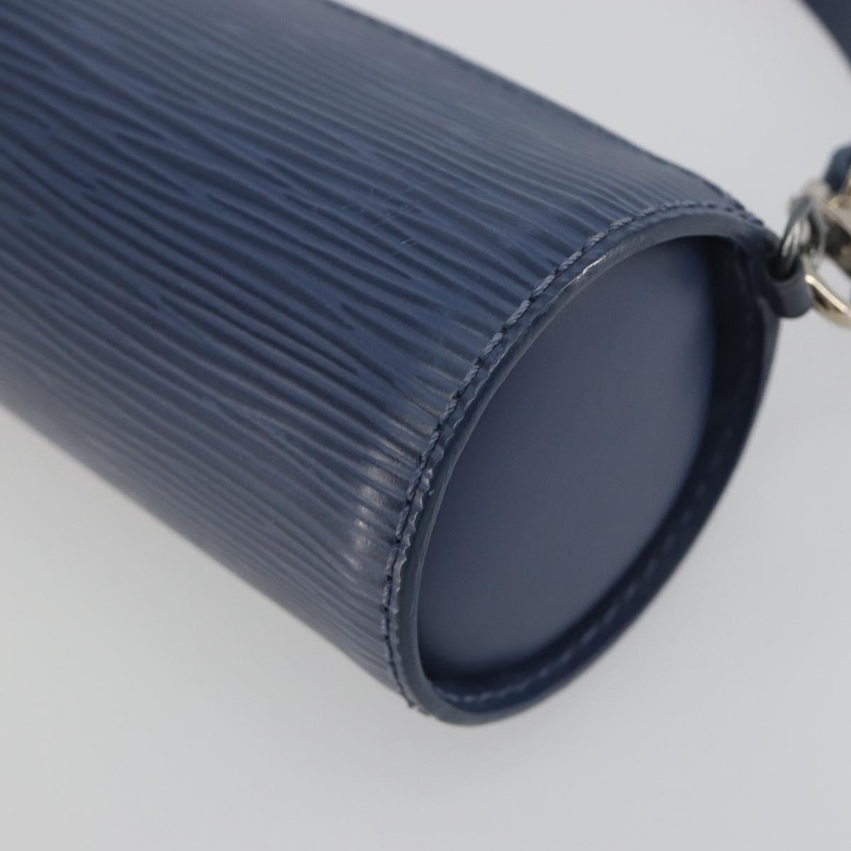 LOUIS VUITTON Epi Soufflot Pouch Safir LV Auth 194689A