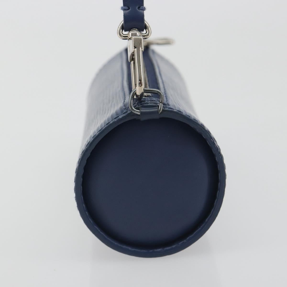 LOUIS VUITTON Epi Soufflot Pouch Safir LV Auth 194689A