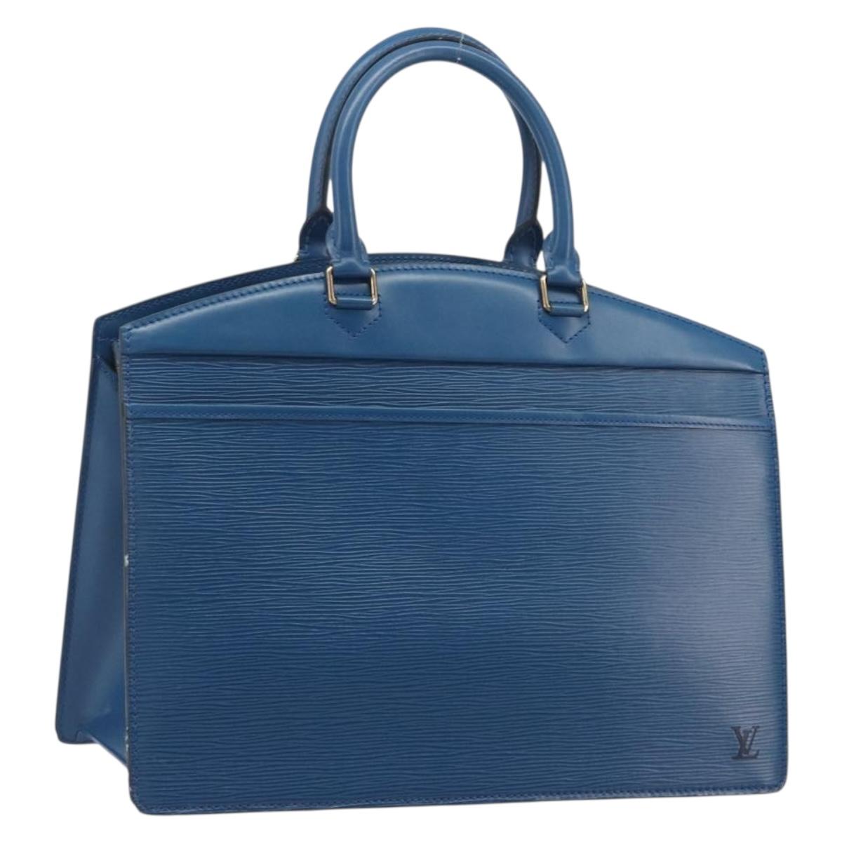 LOUIS VUITTON Epi Riviera Hand Bag Blue M48185 LV Auth 194692