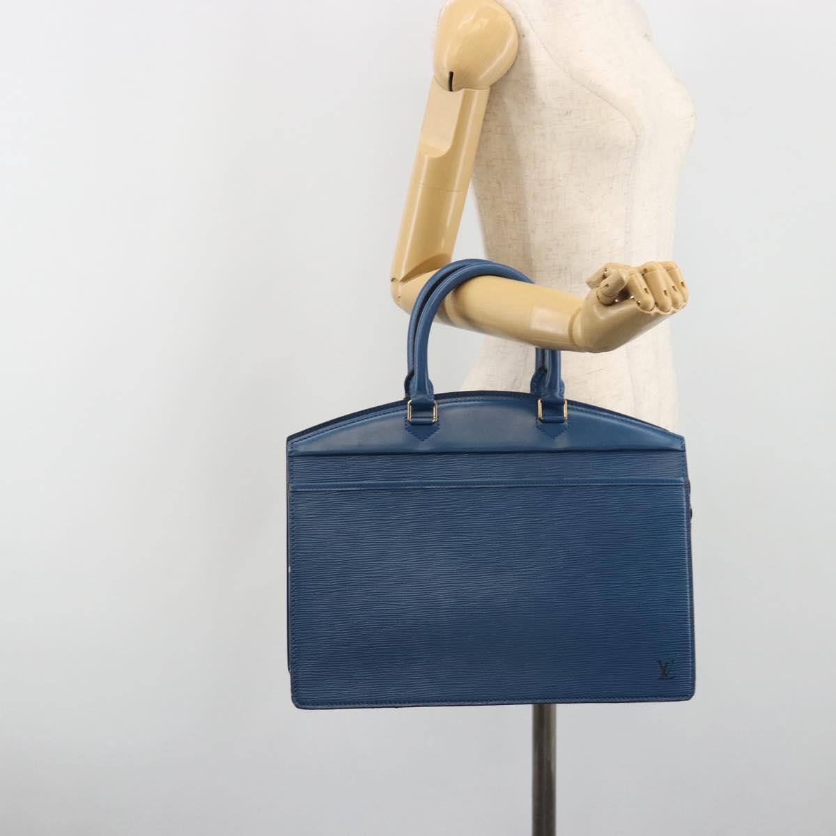 LOUIS VUITTON Epi Riviera Hand Bag Blue M48185 LV Auth 194692