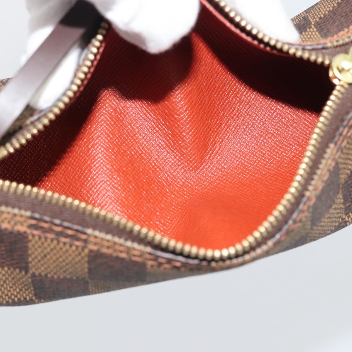 LOUIS VUITTON Damier Ebene Papillon Pouch LV Auth 194694V