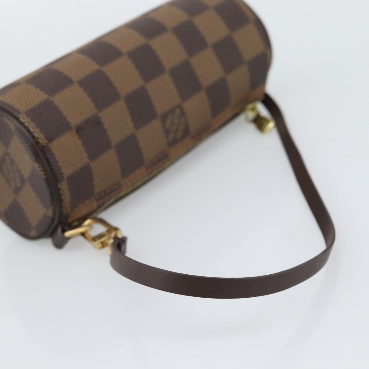 LOUIS VUITTON Damier Ebene Papillon Pouch LV Auth 194694V