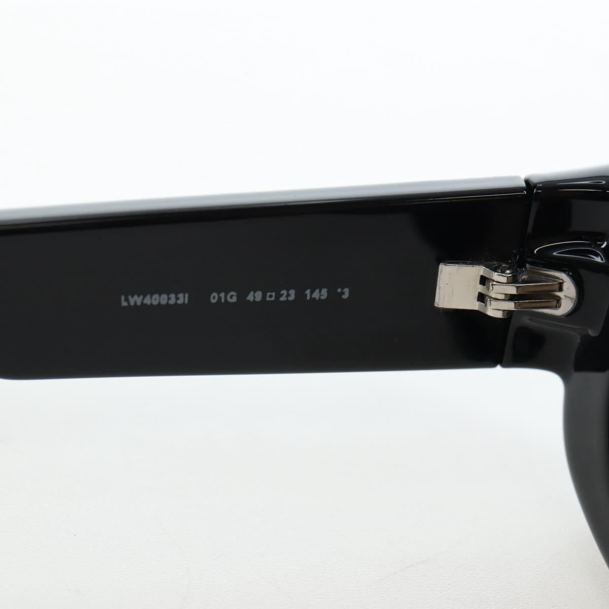 LOEWE Sunglasses plastic Black Auth 194696M