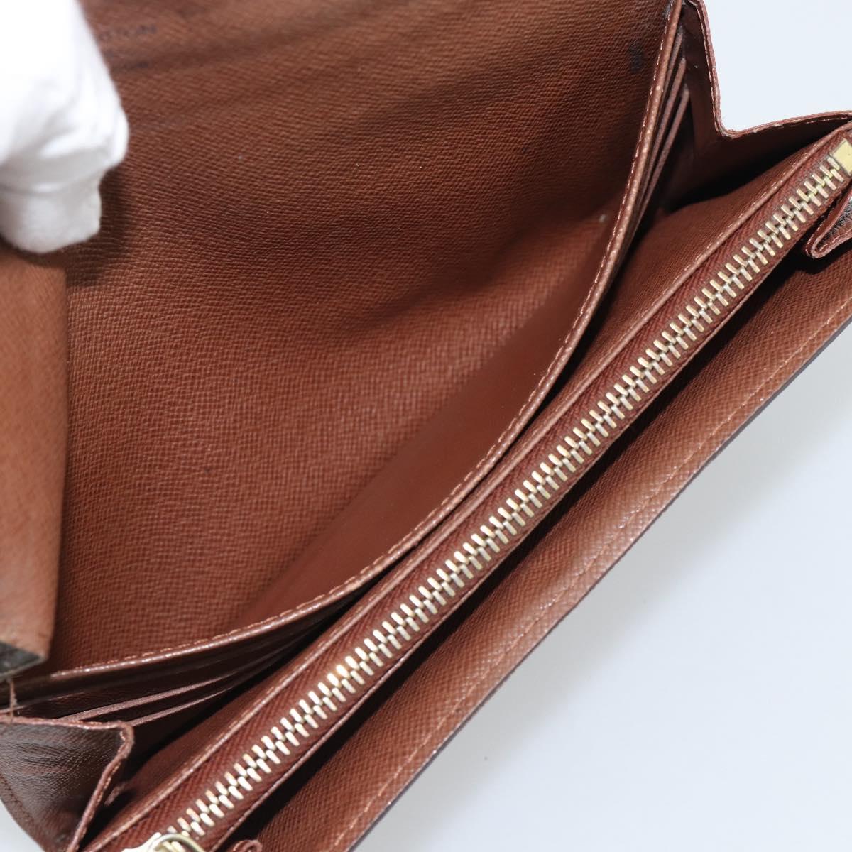 LOUIS VUITTON Monogram Portefeuille Sarah Long Wallet M61734 LV Auth 194699