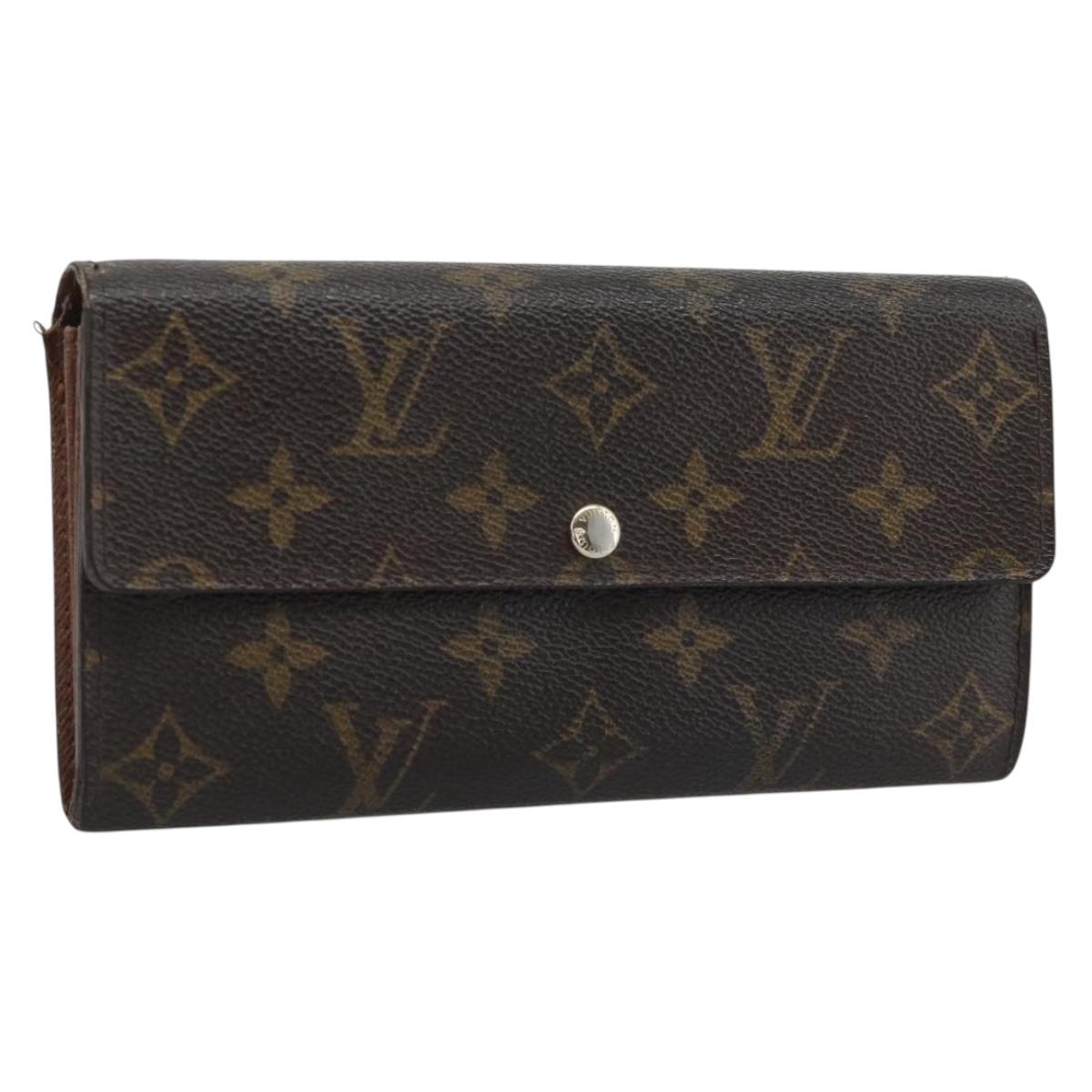 LOUIS VUITTON Monogram Portefeuille Sarah Long Wallet M61734 LV Auth 194699
