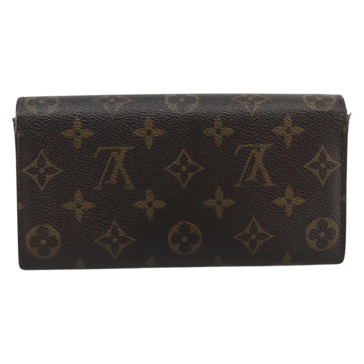 LOUIS VUITTON Monogram Portefeuille Sarah Long Wallet M61734 LV Auth 194699