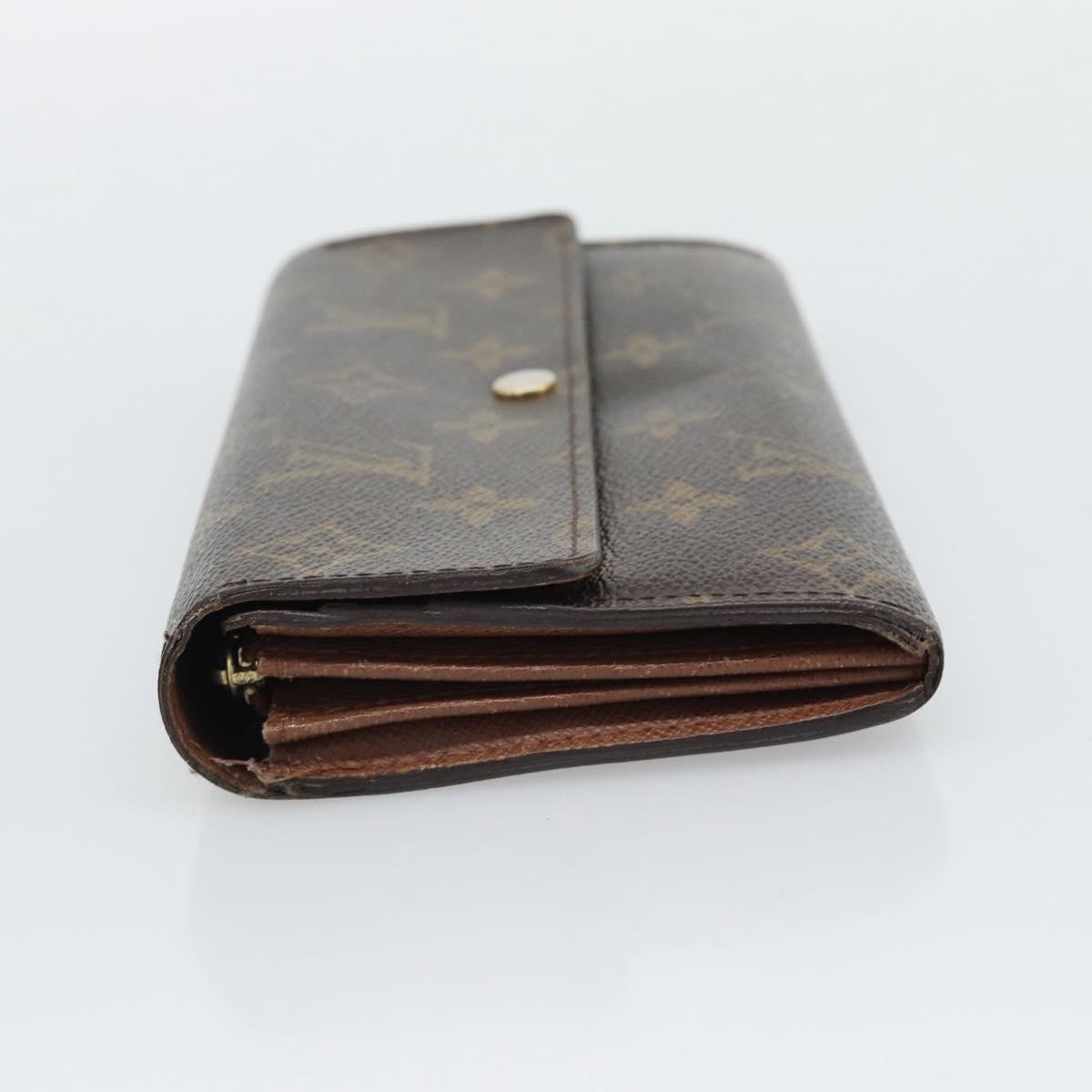 LOUIS VUITTON Monogram Portefeuille Sarah Long Wallet M61734 LV Auth 194699
