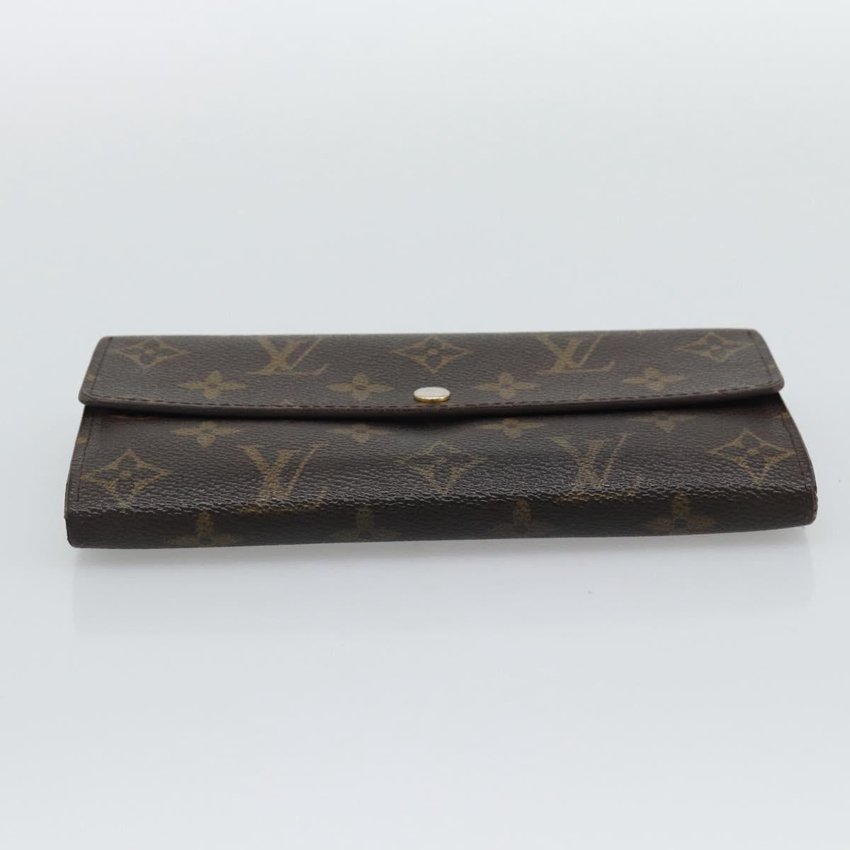 LOUIS VUITTON Monogram Portefeuille Sarah Long Wallet M61734 LV Auth 194699