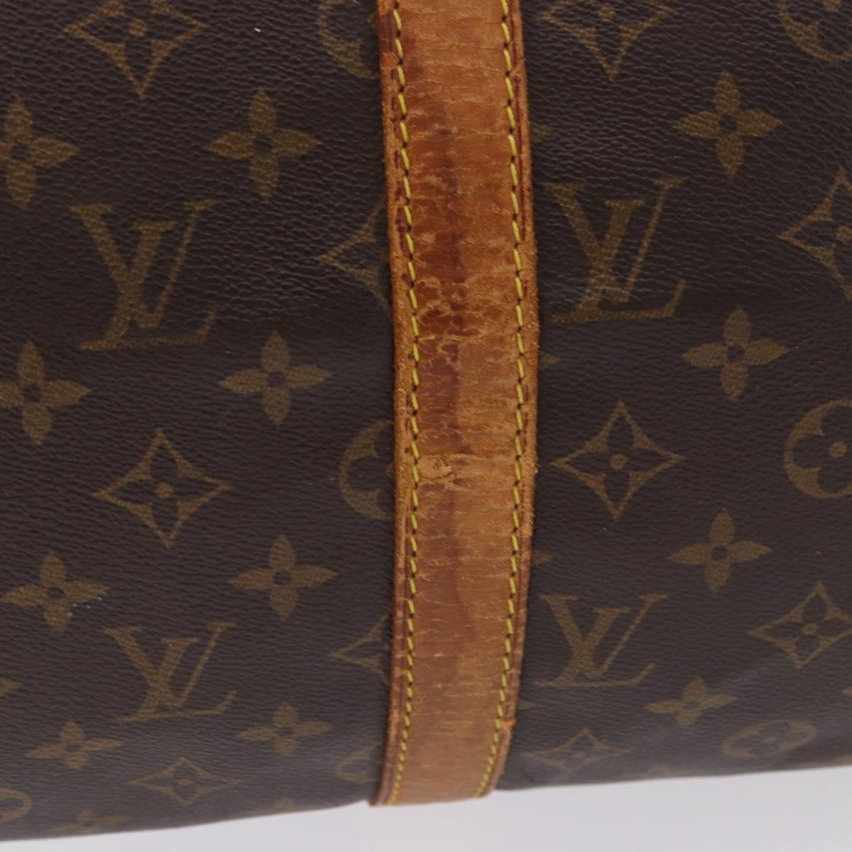 LOUIS VUITTON Monogram Keepall 55 Boston Bag M41424 LV Auth 194701