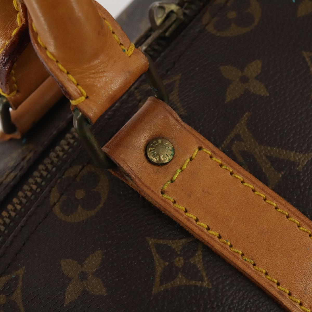 LOUIS VUITTON Monogram Keepall 45 Boston Bag M41428 LV Auth 194702V