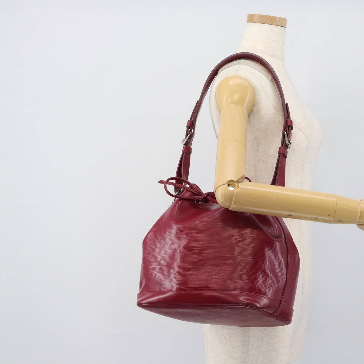 LOUIS VUITTON Epi Petit Noe Shoulder Bag Fuchsia M40676 LV Auth 194705SAV