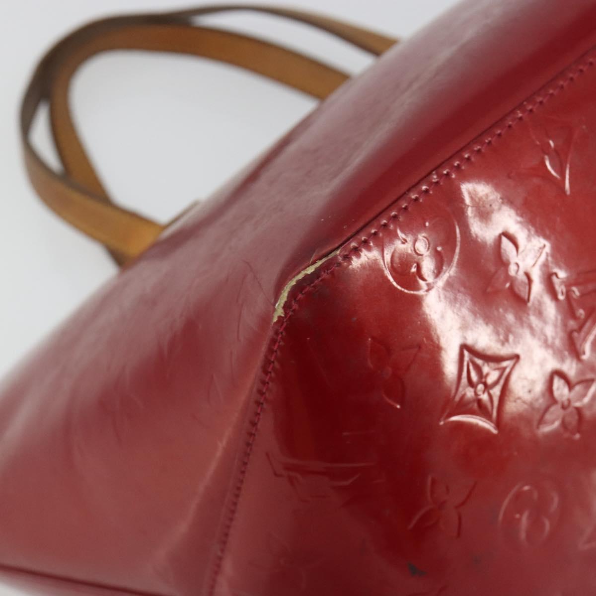 LOUIS VUITTON Monogram Vernis Bellevue PM Bag Pomme D'amour M93583 Auth 194706