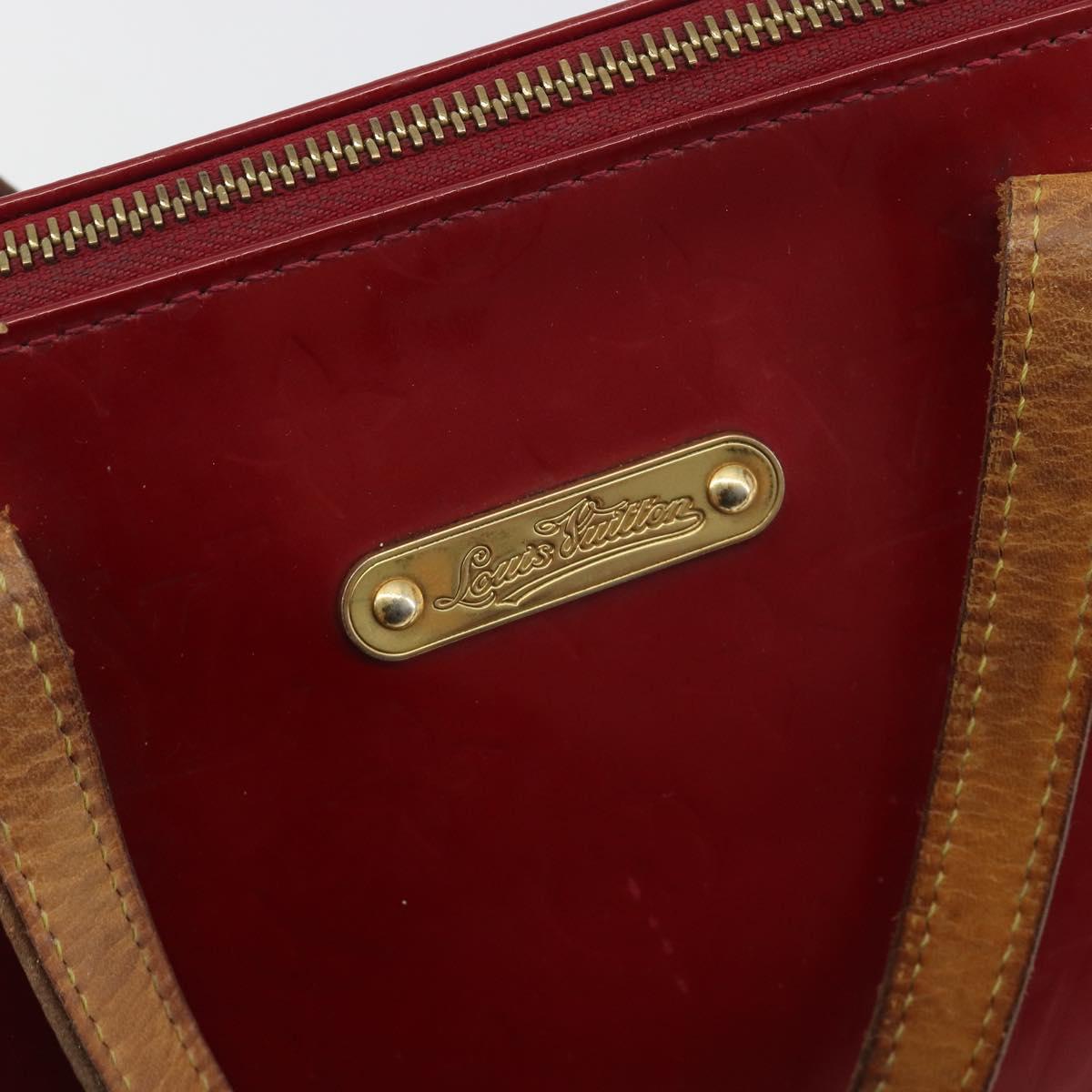 LOUIS VUITTON Monogram Vernis Bellevue PM Bag Pomme D'amour M93583 Auth 194706