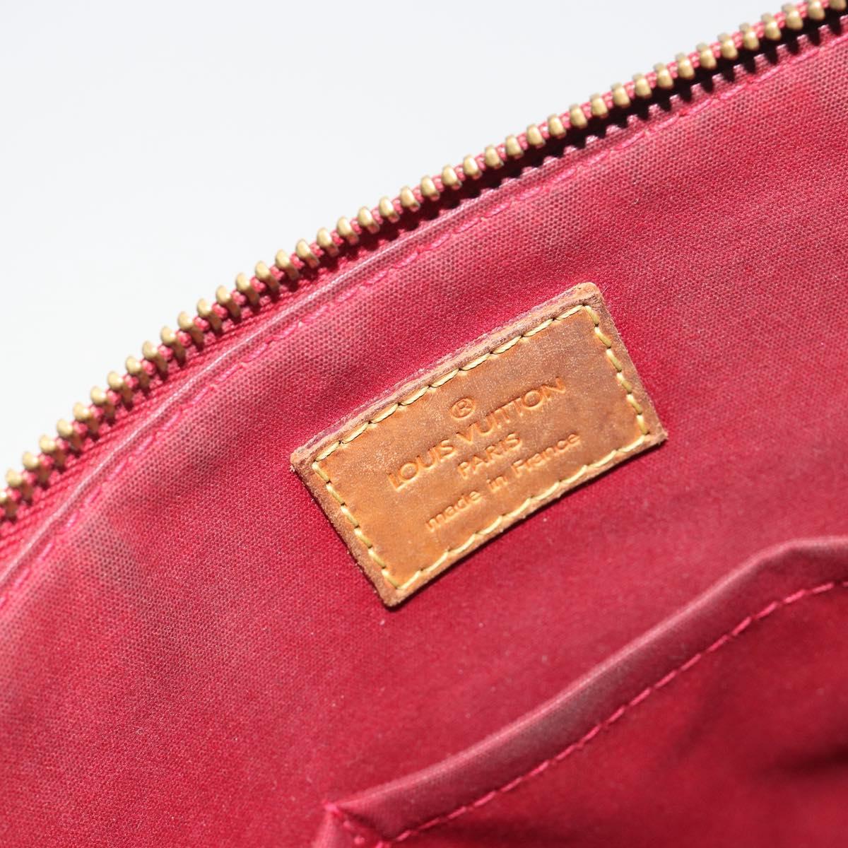 LOUIS VUITTON Monogram Vernis Bellevue PM Bag Pomme D'amour M93583 Auth 194706