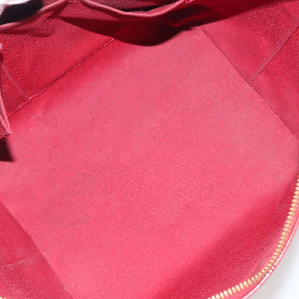 LOUIS VUITTON Monogram Vernis Bellevue PM Bag Pomme D'amour M93583 Auth 194706