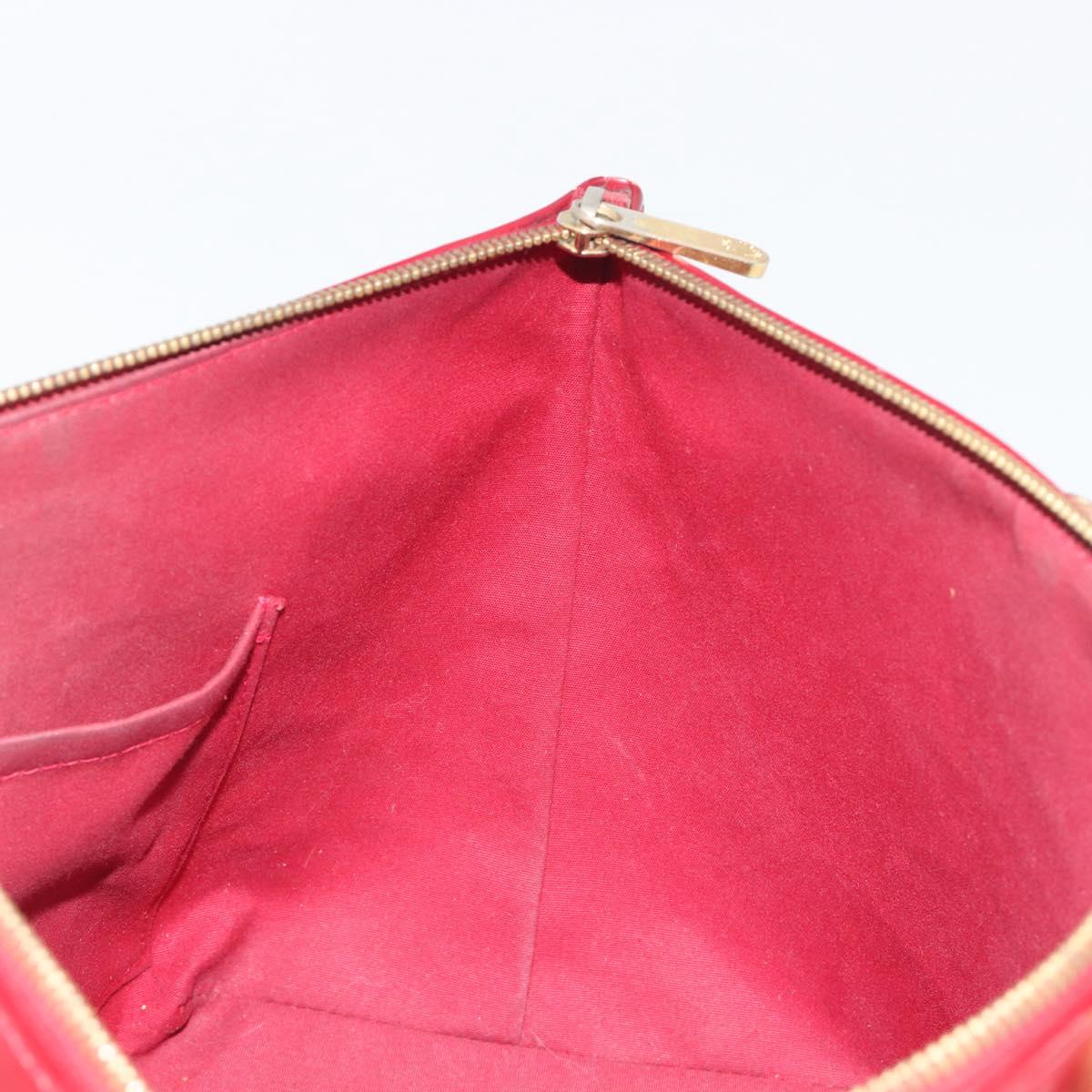 LOUIS VUITTON Monogram Vernis Bellevue PM Bag Pomme D'amour M93583 Auth 194706