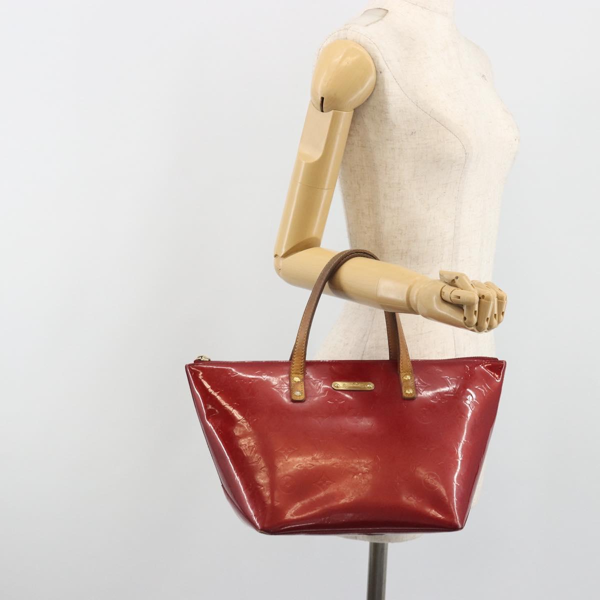 LOUIS VUITTON Monogram Vernis Bellevue PM Bag Pomme D'amour M93583 Auth 194706