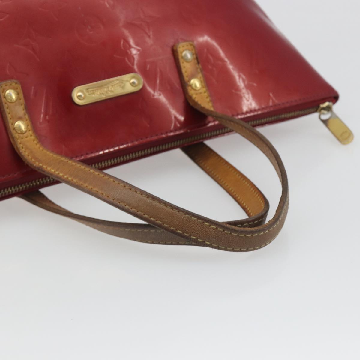 LOUIS VUITTON Monogram Vernis Bellevue PM Bag Pomme D'amour M93583 Auth 194706