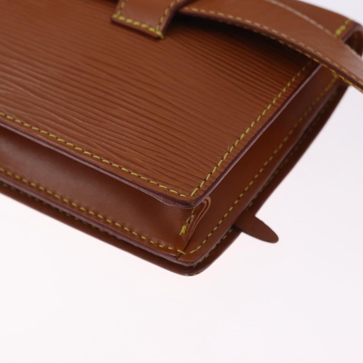 LOUIS VUITTON Epi Ceinture Tilsitt Pochette Zipangu Gold M52598 LV Auth 194712V
