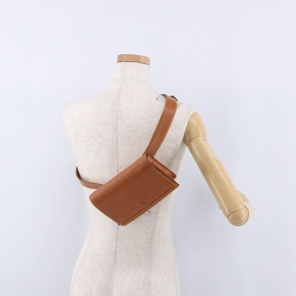 LOUIS VUITTON Epi Ceinture Tilsitt Pochette Zipangu Gold M52598 LV Auth 194712V