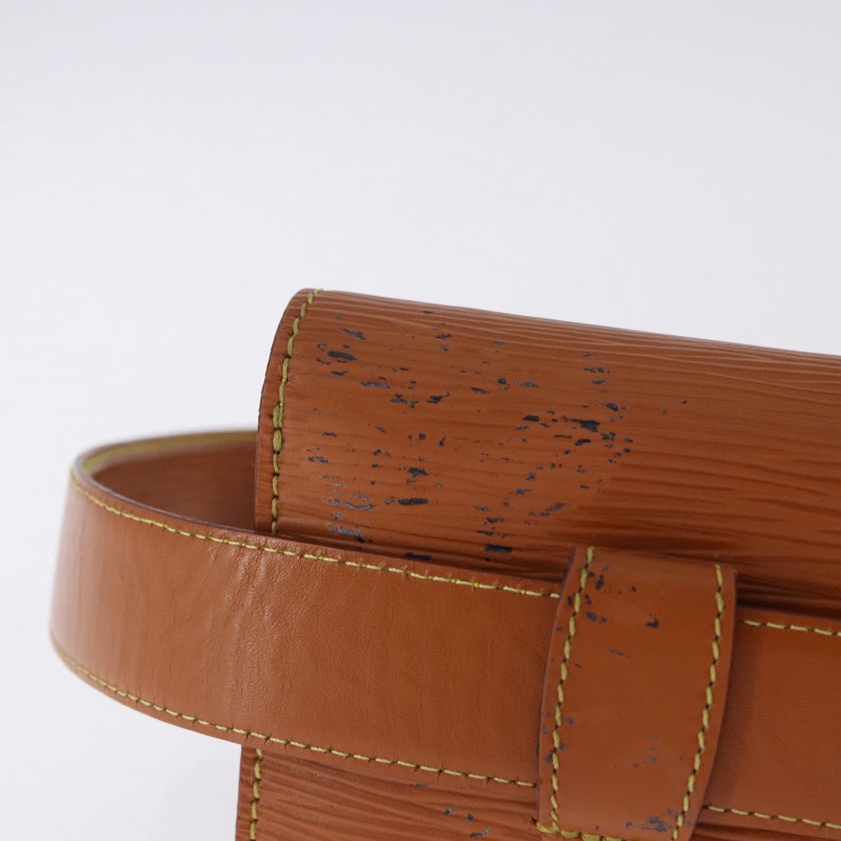 LOUIS VUITTON Epi Ceinture Tilsitt Pochette Zipangu Gold M52598 LV Auth 194712V