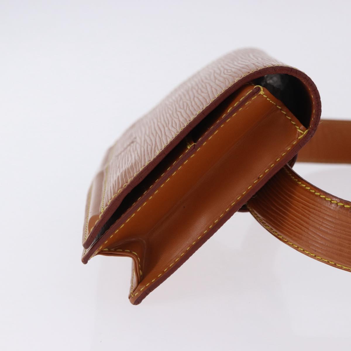 LOUIS VUITTON Epi Ceinture Tilsitt Pochette Zipangu Gold M52598 LV Auth 194712V