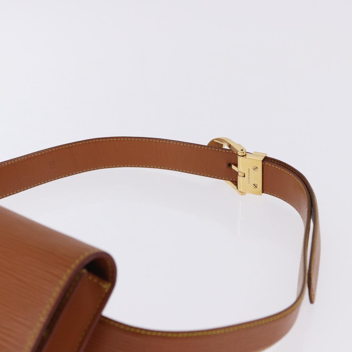LOUIS VUITTON Epi Ceinture Tilsitt Pochette Zipangu Gold M52598 LV Auth 194712V