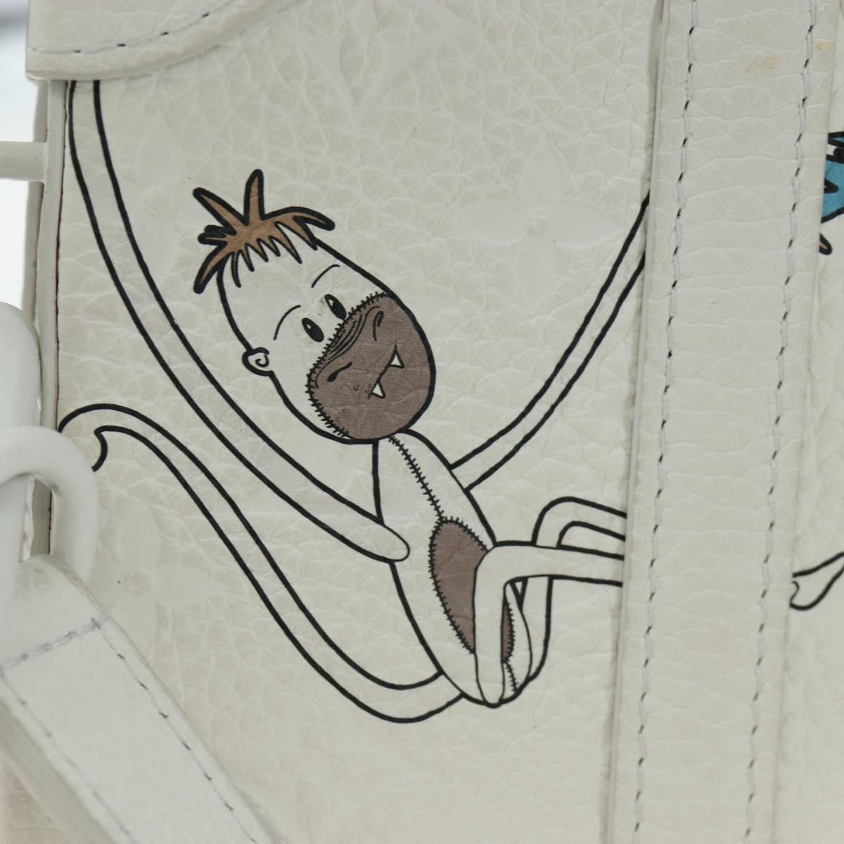 LOUIS VUITTON Taurillon Clemence Soft Trunk LV Friends M80146 Auth 194713SAM