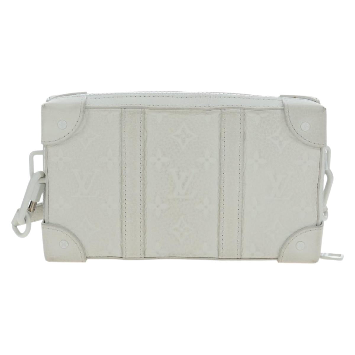 LOUIS VUITTON Taurillon Clemence Soft Trunk LV Friends M80146 Auth 194713SAM