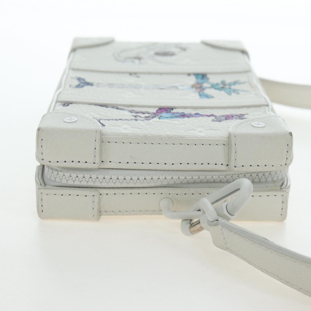 LOUIS VUITTON Taurillon Clemence Soft Trunk LV Friends M80146 Auth 194713SAM