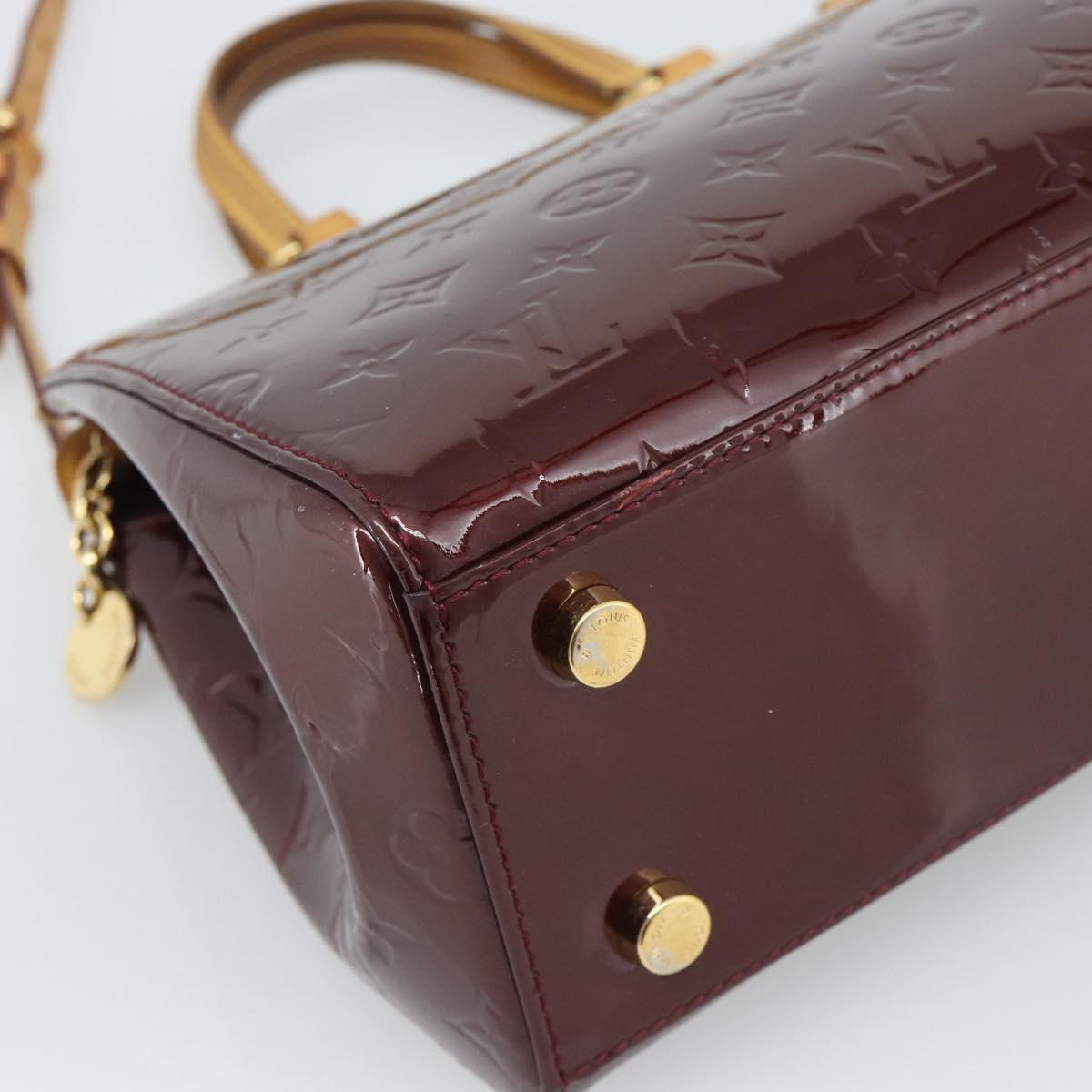 LOUIS VUITTON Monogram Vernis Blair MM Bag 2way Rouge Favist M91690 Auth 194714