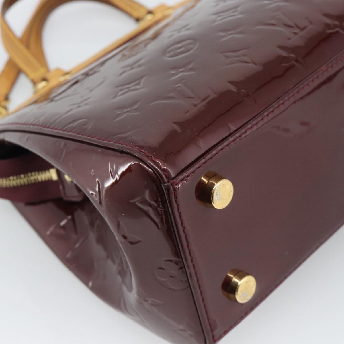 LOUIS VUITTON Monogram Vernis Blair MM Bag 2way Rouge Favist M91690 Auth 194714
