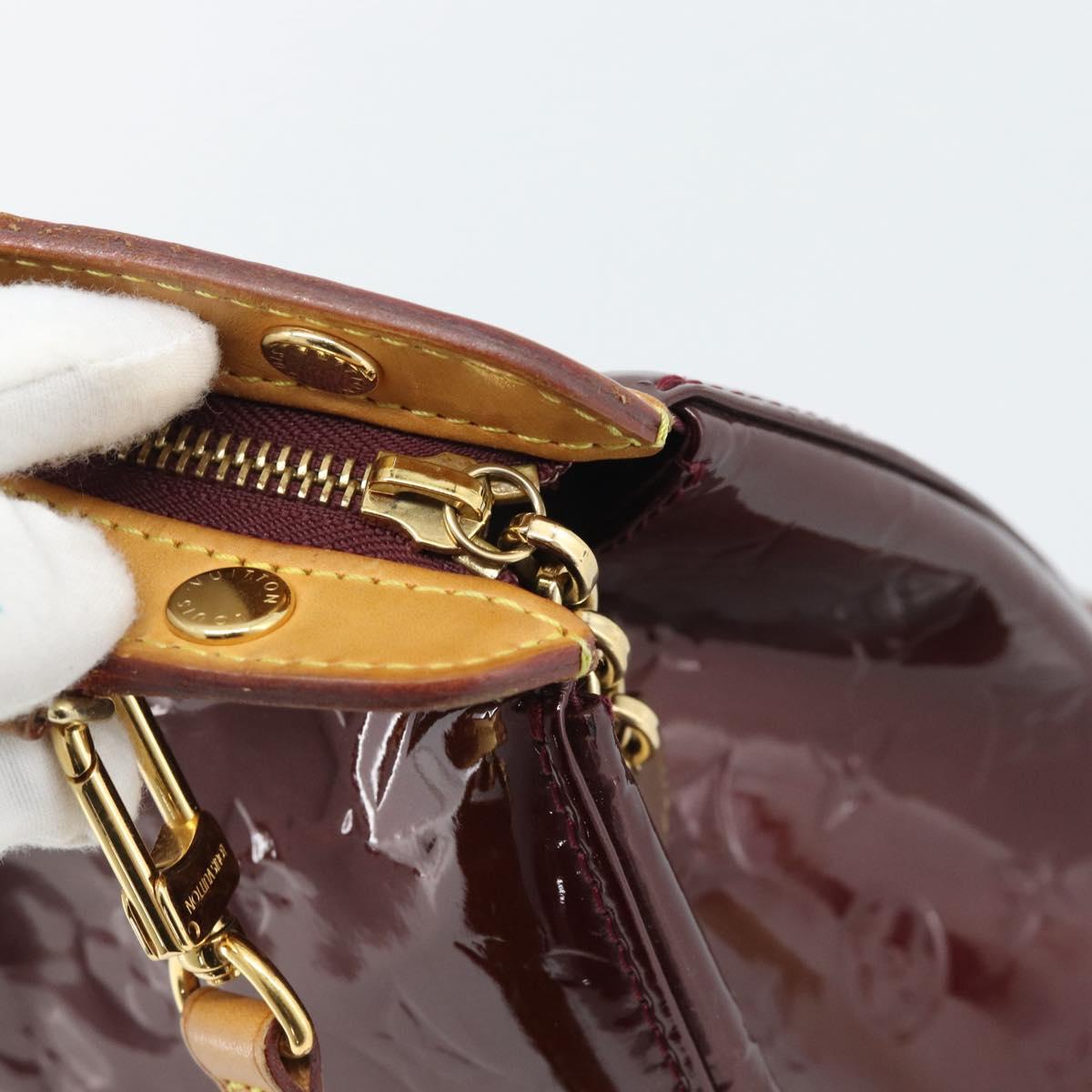 LOUIS VUITTON Monogram Vernis Blair MM Bag 2way Rouge Favist M91690 Auth 194714