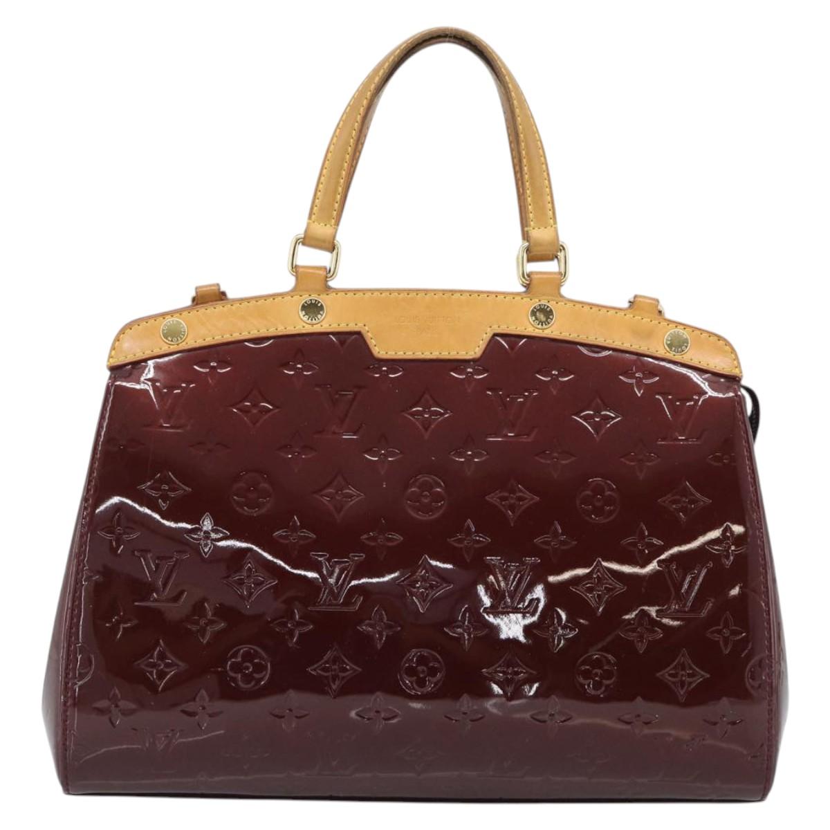 LOUIS VUITTON Monogram Vernis Blair MM Bag 2way Rouge Favist M91690 Auth 194714