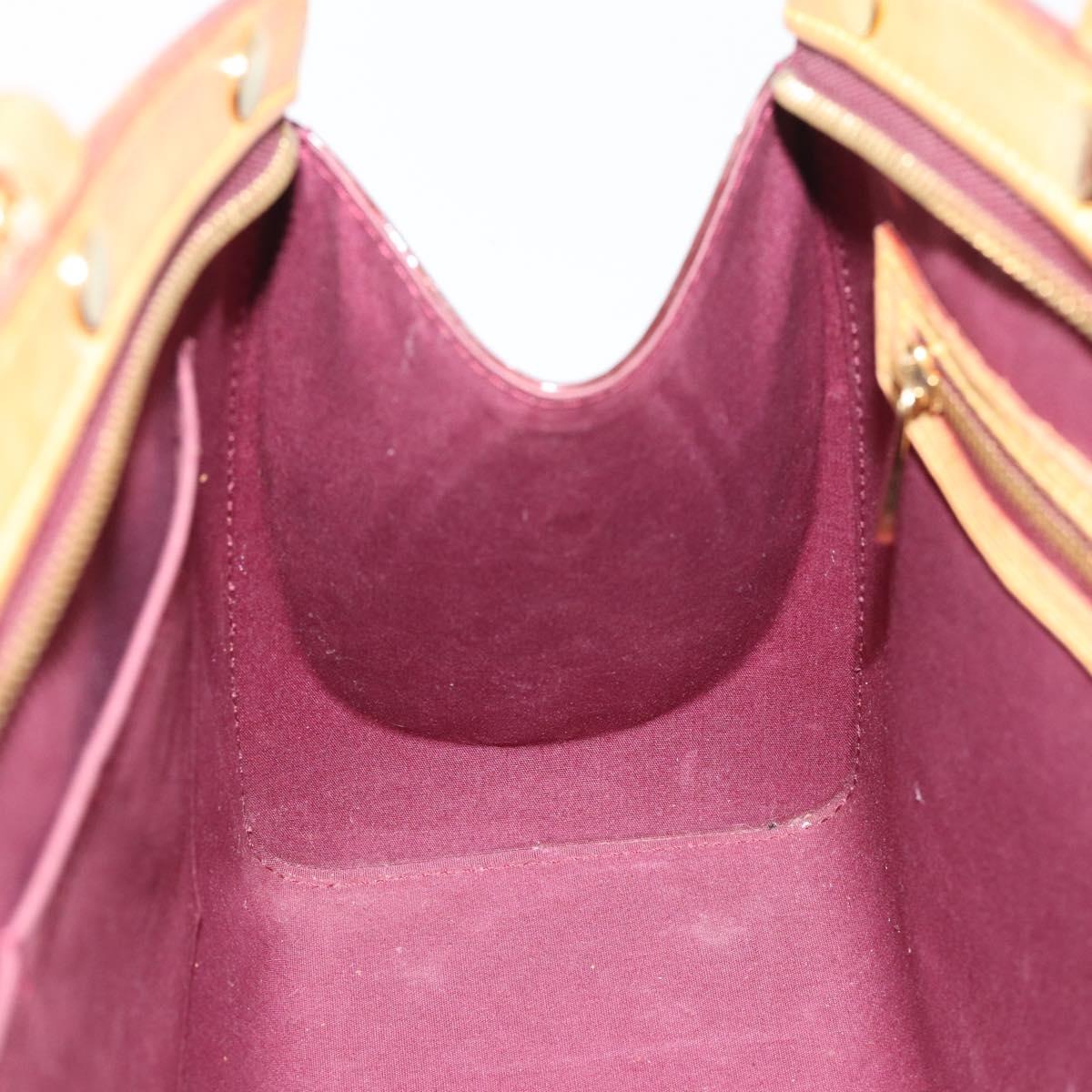 LOUIS VUITTON Monogram Vernis Blair MM Bag 2way Rouge Favist M91690 Auth 194714