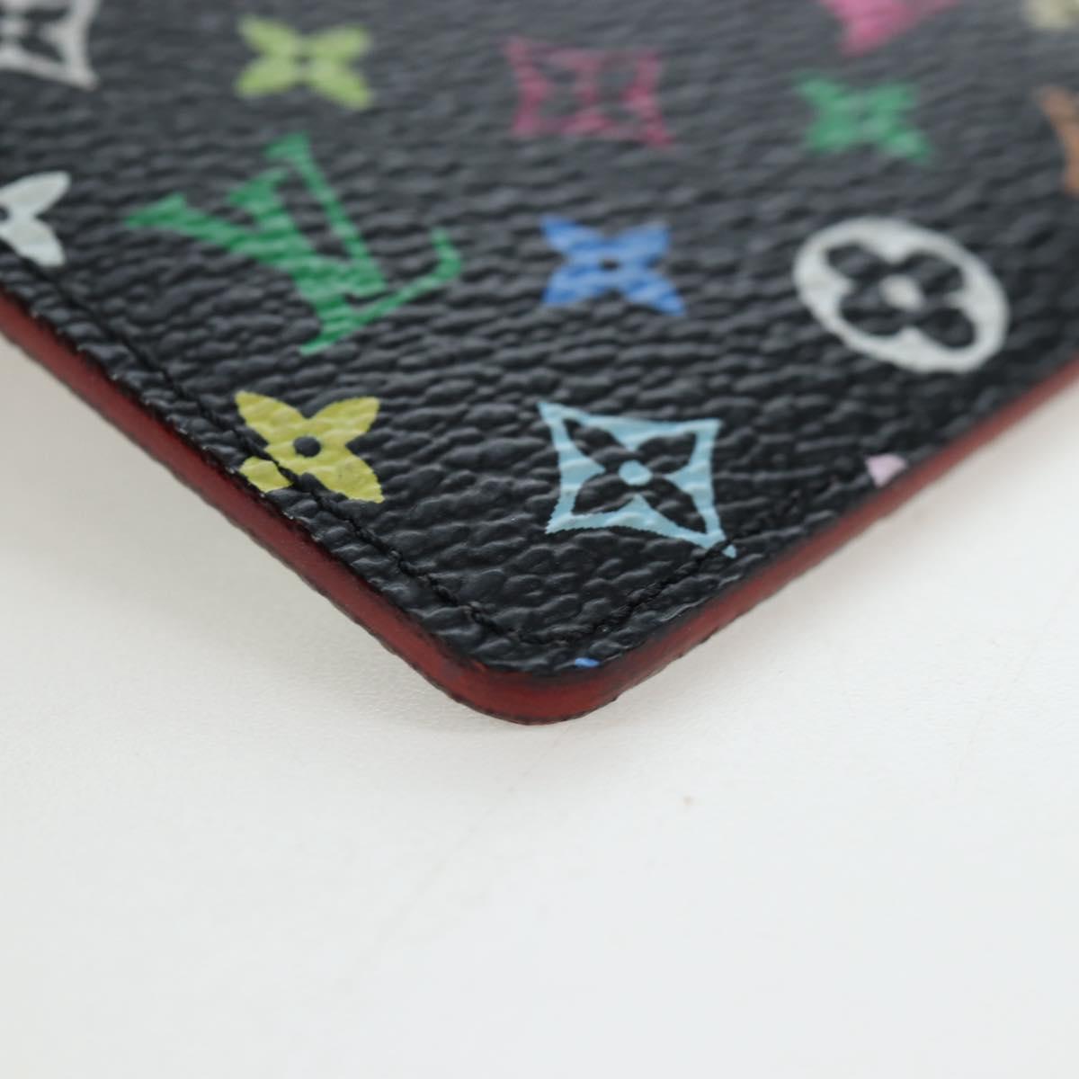 LOUIS VUITTON Monogram Multicolor Etui Hand Mirror Black M92651 LV Auth 194718V