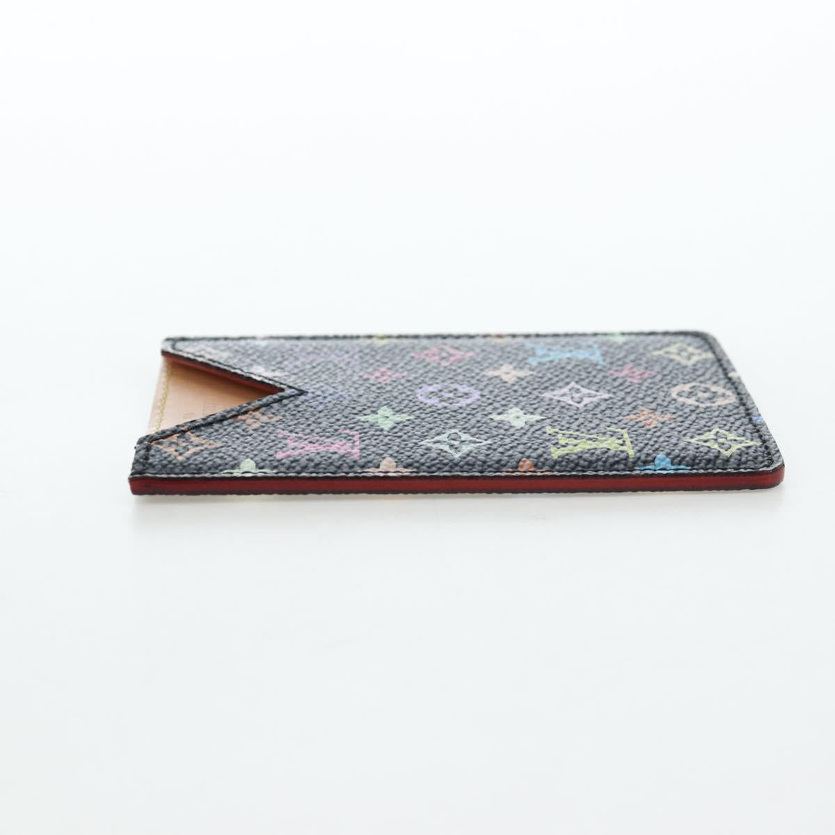 LOUIS VUITTON Monogram Multicolor Etui Hand Mirror Black M92651 LV Auth 194718V
