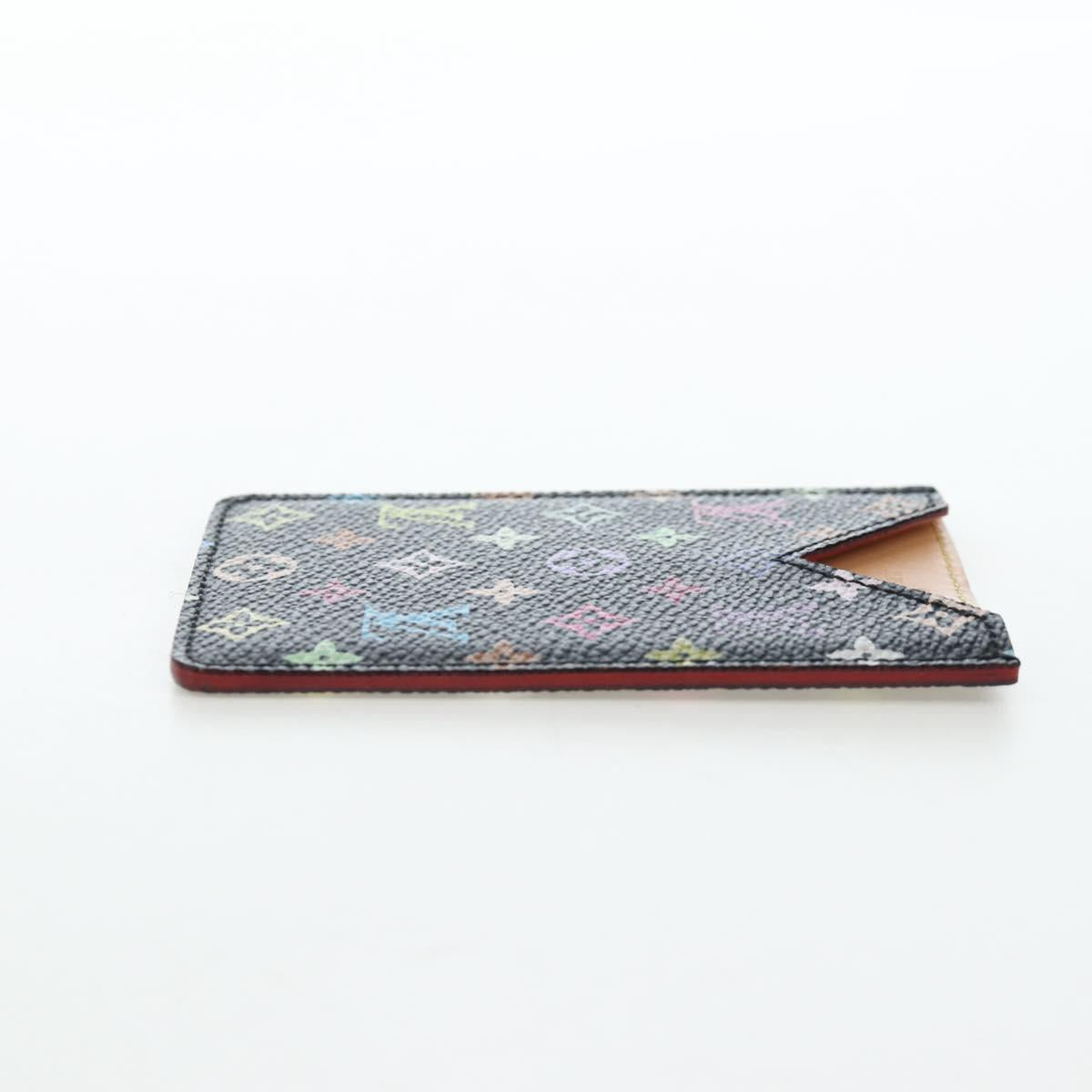 LOUIS VUITTON Monogram Multicolor Etui Hand Mirror Black M92651 LV Auth 194718V