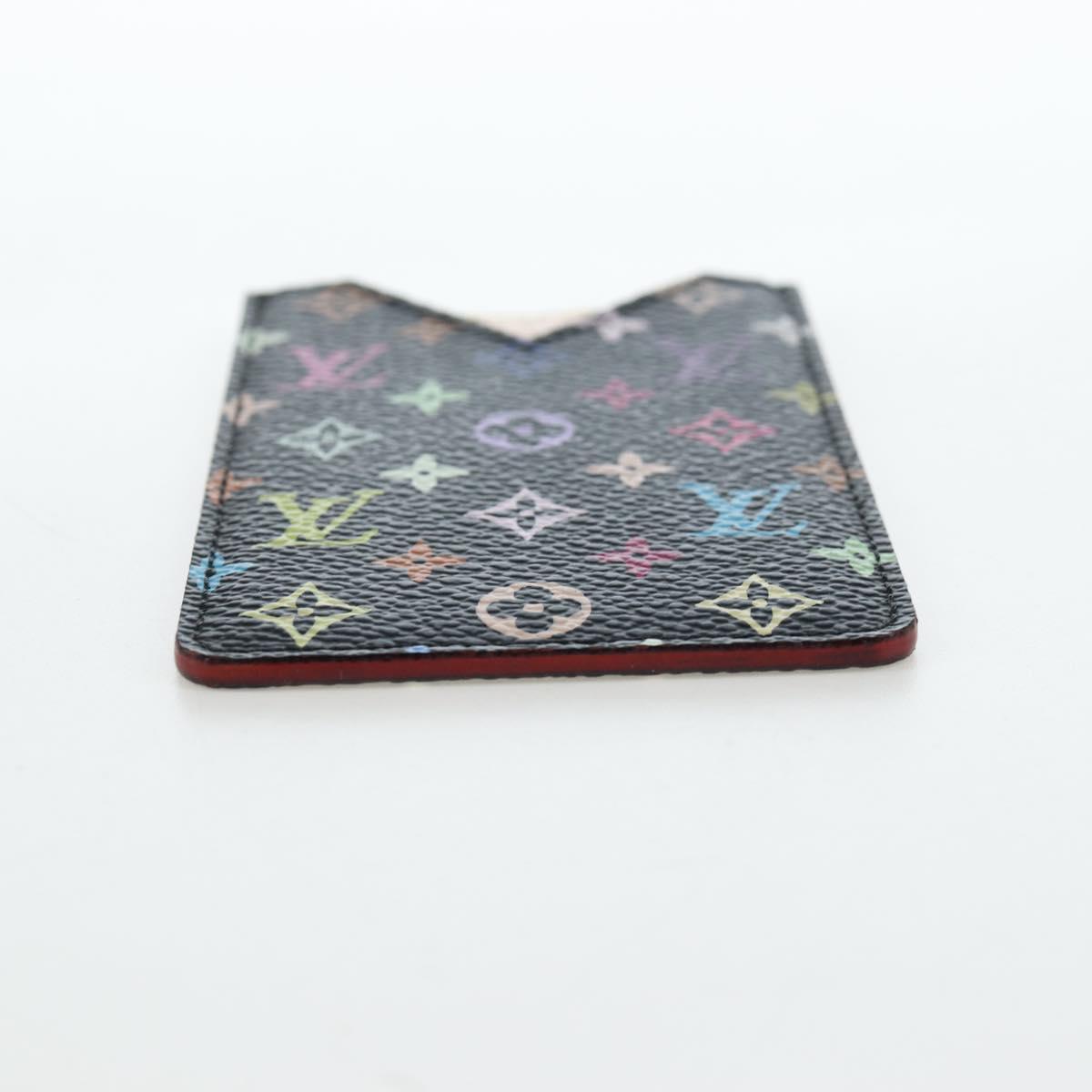 LOUIS VUITTON Monogram Multicolor Etui Hand Mirror Black M92651 LV Auth 194718V