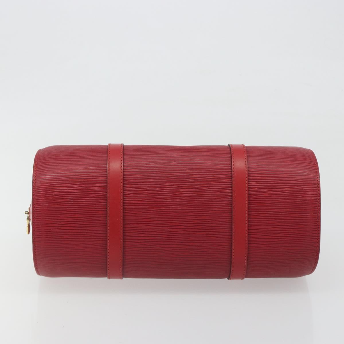 LOUIS VUITTON Epi Soufflot Hand Bag Red M52227 LV Auth 194739